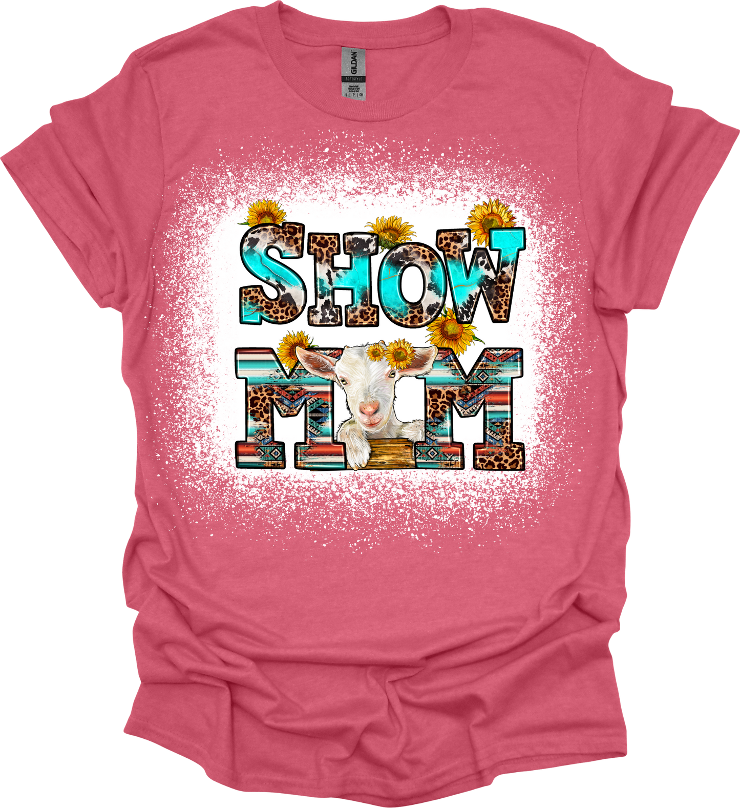 Show Mom Goat Bleached Tee