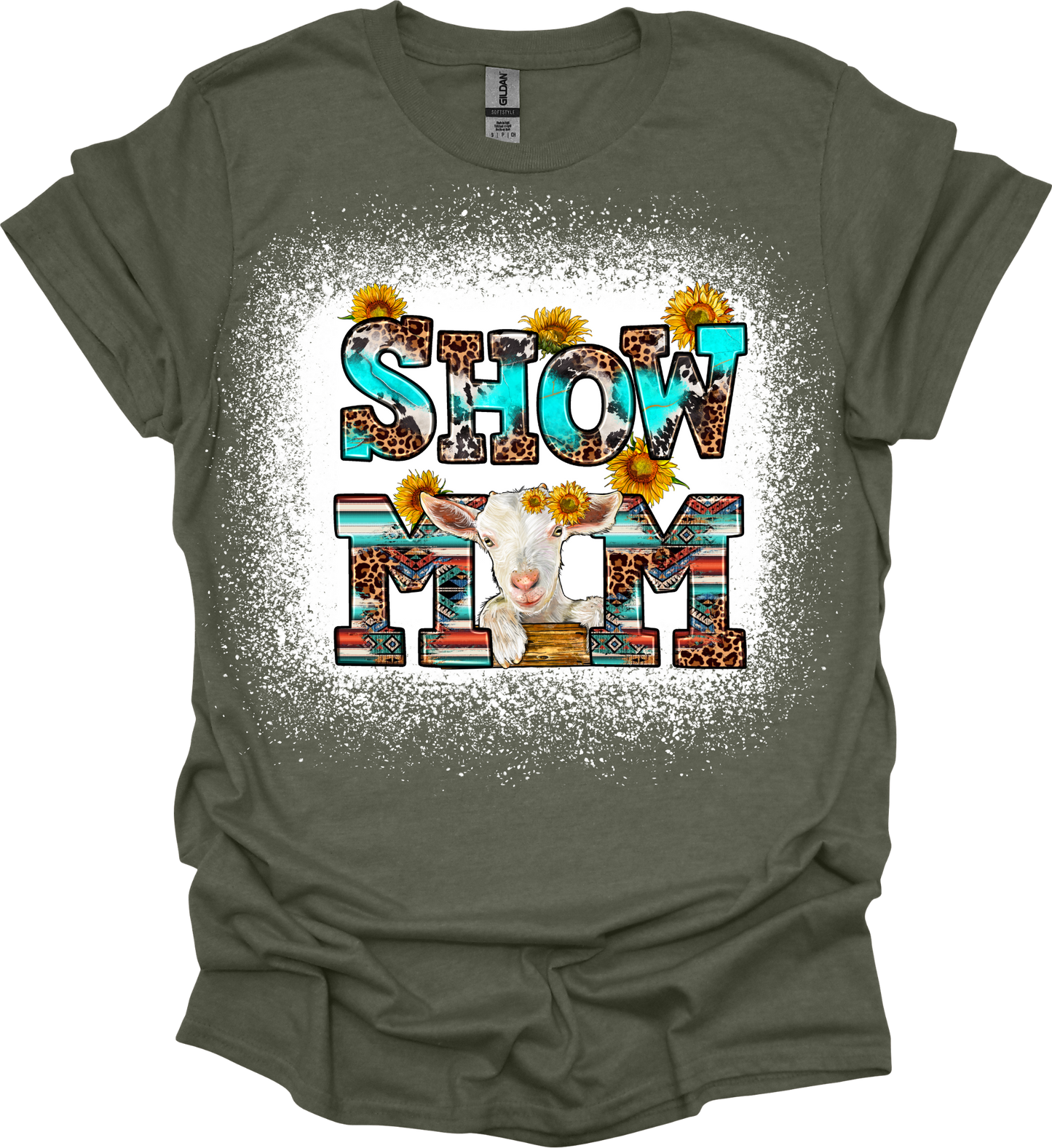 Show Mom Goat Bleached Tee