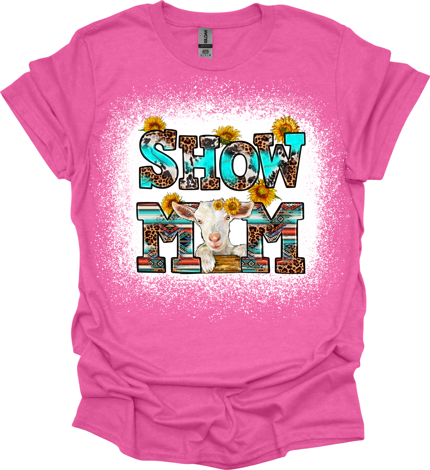 Show Mom Goat Bleached Tee