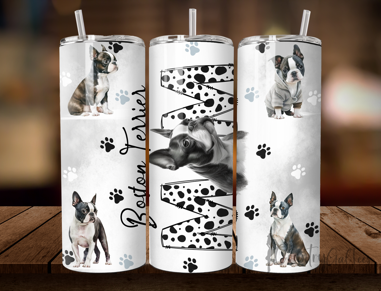 Boston Terrier Mom 20oz Tumbler