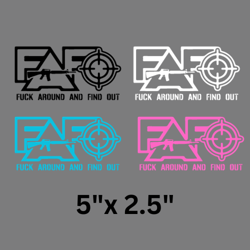 FAFO car decal sticker