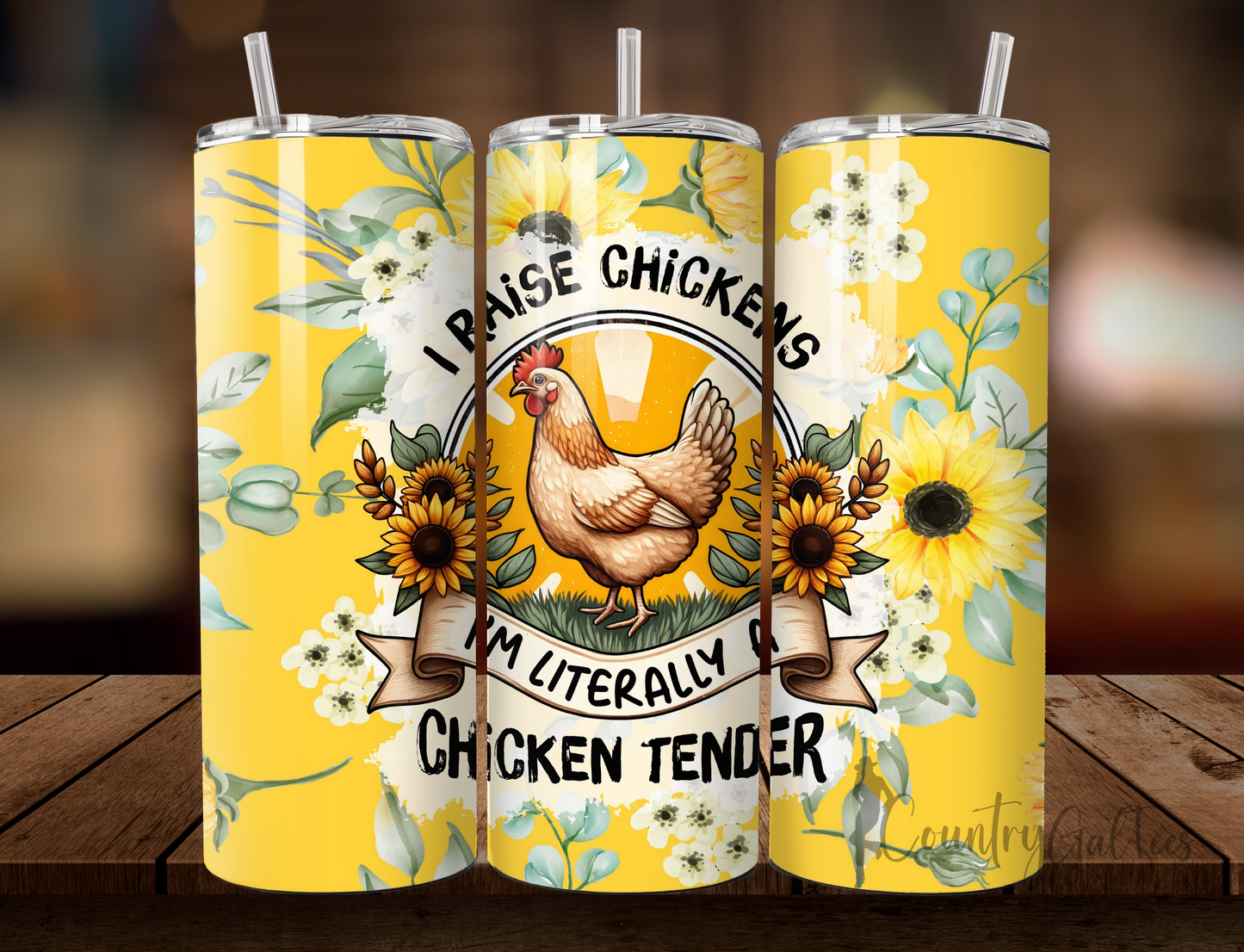 I Raise Chickens, I'm Literally a Chicken Tender 20oz tumbler