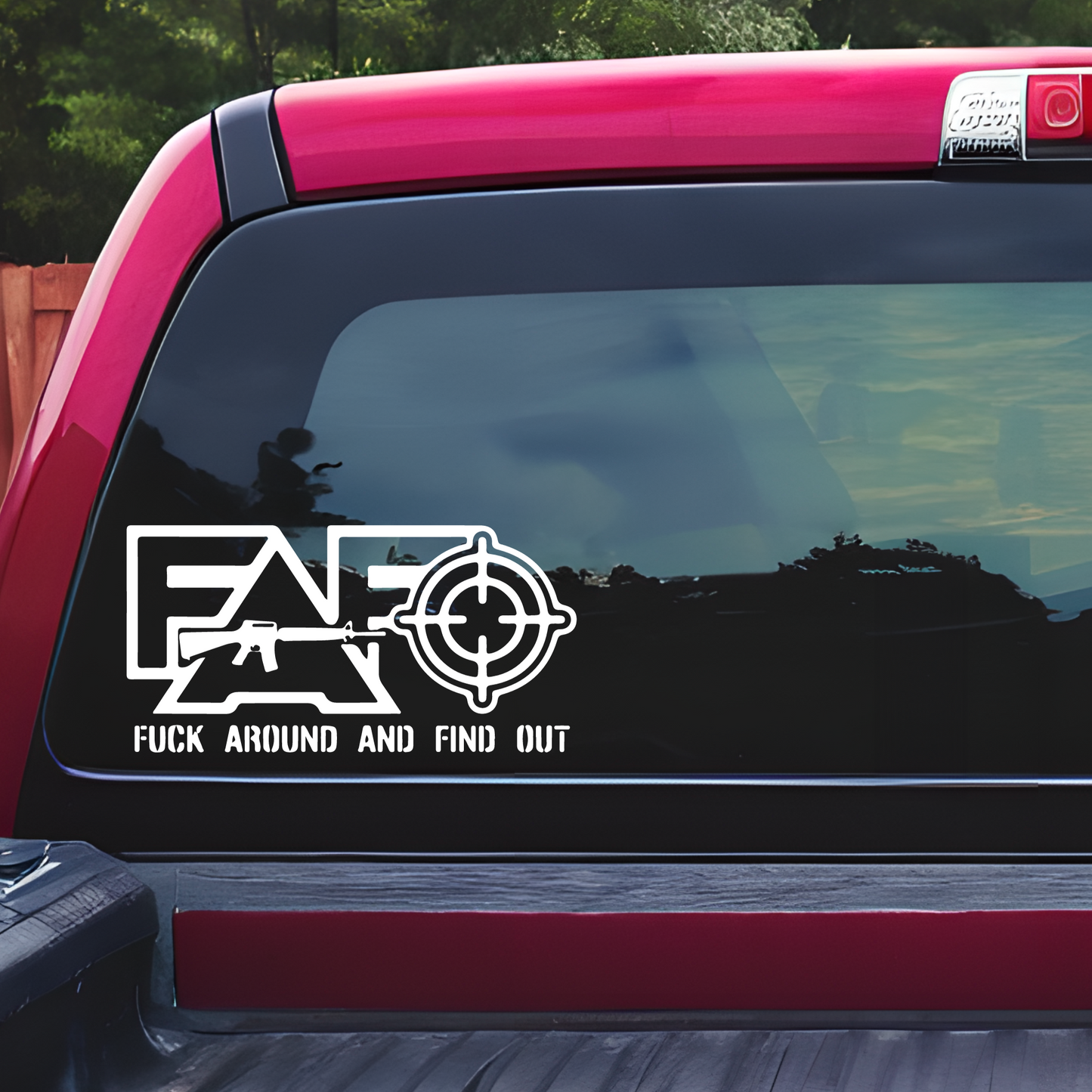 FAFO car decal sticker